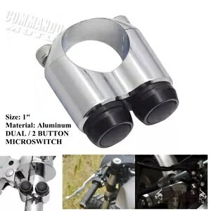 �I�[�g�o�C 1 �n���h���o�[�X�C�b�` Harley Sportster Bobber BMW Honda Cafe Racer �p Motorcycle 1 Handlebar Switch for Harley Sportster Bobber BMW Honda Cafe Racer �y���s�A���i�z