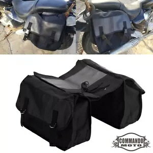 jo[ThLoXI[goCThobOn[[z_XYL}n Universal Waterproof Canvas Motorcycle Saddlebag For Harley Honda Suzuki Yamaha