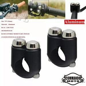 2{^ 7/8C` nho[^XCb` n[[`bp[{o[JtF[T[p 2-button 7/8" Handlebar Momentary Switch For Harley Chopper Bobber Cafe Racer