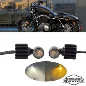 VX[p[~j LED jO^[VOiCgn[[{o[`bp[jo[T New Super Mini LED Running Turn Signal Light For Harley Bobber Chopper Universal