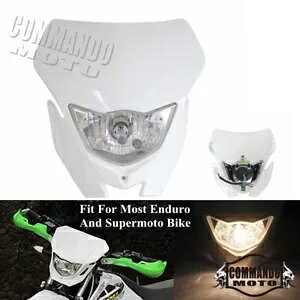 X[p[gwbhCg}n YZ WR TTR z_ CR CRF XYLJTL KX KLX Supermoto Headlight For Yamaha YZ WR TTR Honda CR CRF Suzuki Kawasaki KX KLX