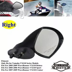 ���}�n PWC �E�F�[�u�����i�[ VX 110 �f���b�N�X VX110 �N���[�U�[ �X�|�[�c�p�T�C�h�~���[ - �E Side Mirror For Yamaha PWC WaveRunner VX 110 Deluxe VX110 Cruiser Sport - Right �y���s�A���i�z