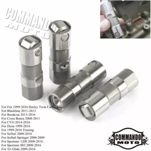 4x �������[���[���t�^�[�^�y�b�g �n�[���[ �X�|�[�c�X�^�[ �c�[�����O �_�C�i �\�e�C�� 99-16�p 4x Hydraulic Roller Lifter Tappet For Harley Sportster Touring Dyna Sotail 99-16 �y���s�A���i�z