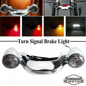 �u���b�g���A�u���[�L LED �^�[���V�O�i�����C�g�o�[�n�[���[ FLHX FLHXS FLTR U 2010-22 Bullet Rear Brake LED Turn Signal Light Bar For Harley FLHX FLHXS FLTR U 2010-22 �y���s�A���i�z