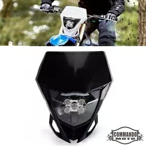 ダートバイク LED ヘッドライト & マスクヤマハ WR YZ 125 250 450 TTR110 TTR230 TTR426 Dirt Bike LED Headlight & Mask For Yamaha WR YZ 125 250 450 TTR110 TTR230 TTR426