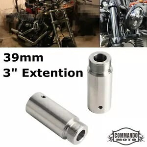 39mm �t�H�[�N�`���[�u 3�C���` �G�N�X�e���V���� �n�[���[�_�C�i�O���C�h FXD FXDWG �X�|�[�c�X�^�[ XL 2000-21�p 39mm Fork Tube 3 Extension For Harley Dyna Glide FXD FXDWG Sportster XL 2000-21 �y���s�A���i�z
