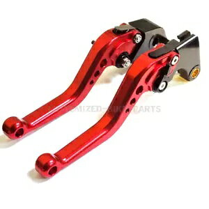 �V���[�g���b�h�N���b�`&�u���[�L���o�[ ���}�n YZF-R6S 2006-2007�p Short Red Clutch & Brake Levers For Yamaha YZF-R6S 2006-2007 �y���s�A���i�z