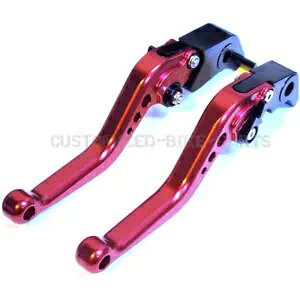 �V���[�g ���b�h ���߉\�ȃu���[�L & �N���b�` ���o�[ �Z�b�g - KTM 990 SuperDuke 2005-2013 Short Red Adjustable Brake & Clutch Lever Set - KTM 990 SuperDuke 2005-2013 �y���s�A���i�z