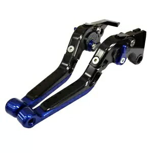 \ȃubN/u[̃Nb`&u[Lo[ - }n MT-10 2016-2021 Adjustable Black / Blue Clutch & Brake Levers - Yamaha MT-10 2016-2021