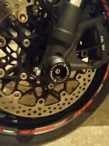 �t�����g�A�N�X���N���b�V���v���e�N�V�����{�r���X���C�_�[ - �z���_ CB650R CBR650 CB1000R CBR1000 Front Axle Crash Protection Bobbin Sliders - Honda CB650R CBR650 CB1000R CBR1000