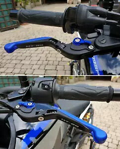 }n MT-09 2014-2020 AWX^u Nb` u[L o[ Zbg - u[/ubN Yamaha MT-09 2014-2020 Adjustable Clutch Brake Lever Set - Blue / Black