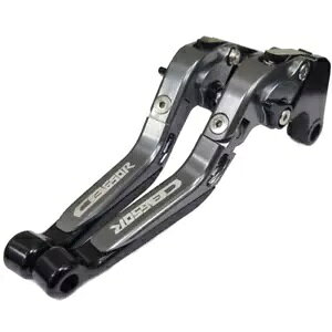 z_ CB650R Neo 2018-2024 |AWX^uNb`u[Lo[Zbg O[/ubN Honda CB650R Neo 2018-2024 | Adjustable Clutch Brake Lever Set Grey/Black