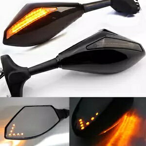 XYL GSXR600 GSXR750 GSXR1000 GSX SV650 OXubN LED bN obN~[ Suzuki GSXR600 GSXR750 GSXR1000 GSX SV650 Gloss Black LED Look Rear View Mirrors