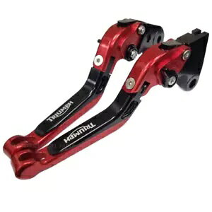 bh / ubN ߉\ȃNb` & u[L o[ - gCAt Xs[h gv 2008-2010 Red / Black Adjustable Clutch & Brake Lever - Triumph Speed Triple 2008-2010