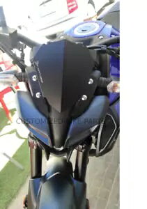 ubNA~jE^tgKXtgKXXN[}n MT-125 2020-2023 Black Aluminium Small Windscreen Windshield Screen Yamaha MT-125 2020-2023