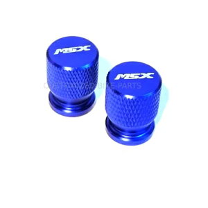 u[ CNC A~ zC[ ^C ^C ou Lbv Jo[ - Honda Grom MSX 125 Blue CNC Aluminium Wheel Tire Tyre Valve Cap Covers - Honda Grom MSX 125