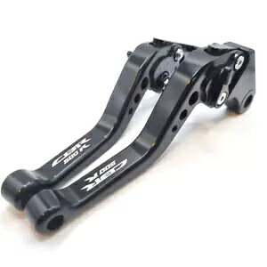 Honda CBR 500 R 2013-2021 ߉\ȃV[g Nb` u[L o[ Zbg - ubN Honda CBR 500 R 2013-2021 Adjustable Short Clutch Brake Lever Set - Black