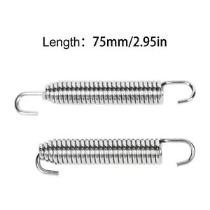 rCXvOyA 75 ~[g}n YZ80 YZ85 YZ125 YZ250 YZ250X WR250 YZ490 Exhaust Springs Pair 75mm For Yamaha YZ80 YZ85 YZ125 YZ250 YZ250X WR250 YZ490