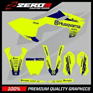 Husqvarna ���g�N���X �O���t�B�b�N�X �L�b�g: Husky MX TC85 2014 - 2022 BLOCK YEL-F/BLU Husqvarna Motocross Graphics Kit: Husky MX TC85 2014 - 2022 BLOCK YEL-F/BLU