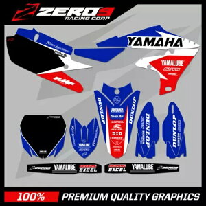 }n gNX OtBbNX Lbg MX fJ[ : YZ YZF 65 85 125 250 450 f^ u[/bh YAMAHA MOTOCROSS GRAPHICS KIT MX DECALS : YZ YZF 65 85 125 250 450 DELTA BLU/RED