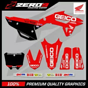 �z���_ ���g�N���X �O���t�B�b�N�X �L�b�g MX �f�J�[�� : CR CRF 85 150 125 250 450 GEICO 20 ���b�h HONDA MOTOCROSS GRAPHICS KIT MX DECALS : CR CRF 85 150 125 250 450 GEICO 20 RED �y���s�A���i�z