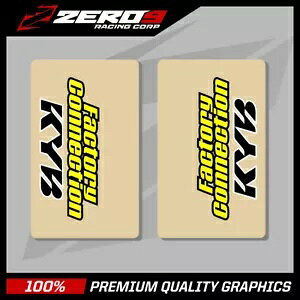 KYB �A�b�p�[�t�H�[�N�f�J�[�� SX85 TC85 CR85 CRF150 RM85 YZ85 �N���A�H��ڑ� KYB UPPER FORK DECALS SX85 TC85 CR85 CRF150 RM85 YZ85 CLEAR FACTORY CONNECTION