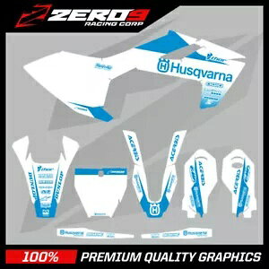 Husqvarna ���g�N���X �O���t�B�b�N�X �L�b�g: Husky MX TC85 2014 - 2022 BLOCK WHI/OLY-BLU Husqvarna Motocross Graphics Kit: Husky MX TC85 2014 - 2022 BLOCK WHI/OLY-BLU