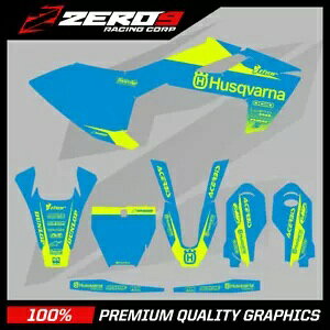 Husqvarna ���g�N���X �O���t�B�b�N�X �L�b�g: Husky MX TC85 2014 - 2022 BLOCK OLY-BLU/YEL-F Husqvarna Motocross Graphics Kit: Husky MX TC85 2014 - 2022 BLOCK OLY-BLU/YEL-F