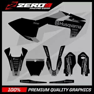 Husqvarna ���g�N���X �O���t�B�b�N�X �L�b�g: Husky MX TC85 2014 - 2022 �u���b�N BLK/GRY Husqvarna Motocross Graphics Kit: Husky MX TC85 2014 - 2022 BLOCK BLK/GRY