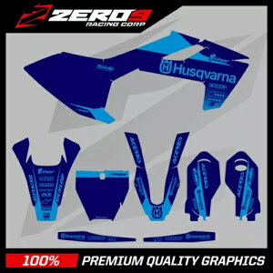 Husqvarna ���g�N���X �O���t�B�b�N�X �L�b�g: Husky MX TC85 2014 - 2022 BLOCK BLU/OLY-BLU Husqvarna Motocross Graphics Kit: Husky MX TC85 2014 - 2022 BLOCK BLU/OLY-BLU