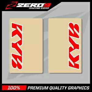 KYB �A�b�p�[�t�H�[�N�f�J�[�� 85CC SX85 TC85 CR85 CRF150 RM85 YZ85 �N���A���b�h KYB UPPER FORK DECALS 85CC SX85 TC85 CR85 CRF150 RM85 YZ85 CLEAR RED �y���s�A���i�z