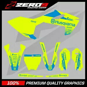 Husqvarna ���g�N���X �O���t�B�b�N�X �L�b�g: Husky MX TC85 2014 - 2022 BLOCK YEL-F/OLY-BLU Husqvarna Motocross Graphics Kit: Husky MX TC85 2014 - 2022 BLOCK YEL-F/OLY-BLU