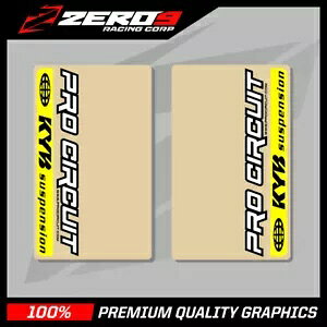 KYB Abp[tH[NfJ[ SX85 TC85 CR85 CRF150 RM85 YZ85 NAvT[LbgCG[ KYB UPPER FORK DECALS SX85 TC85 CR85 CRF150 RM85 YZ85 CLEAR PROCIRCUIT YELLOW