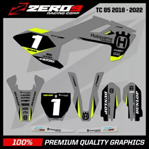 �J�X�^�� MX �O���t�B�b�N�X �L�b�g: HUSQVARNA ���g�N���X �O���t�B�b�N�X TC85 LEGION GRY/BLK Custom MX Graphics Kit: HUSQVARNA Motocross Graphics TC85 LEGION GRY/BLK