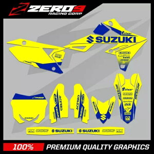 �X�Y�L ���g�N���X �O���t�B�b�N�X RM RMZ 125 - 450 - �u���b�N�C�G���[/�u���[ Suzuki Motocross Graphics RM RMZ 125 - 450 - BLOCK YELLOW/BLUE �y���s�A���i�z