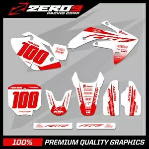 JX^ MX OtBbNX Lbg: HONDA CR CRF gNX OtBbNX 85 - 150 / BLOCK WHI/RED Custom MX Graphics Kit: HONDA CR CRF Motocross Graphics 85 - 150 / BLOCK WHI/RED