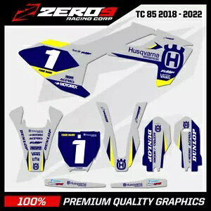 �J�X�^�� MX �O���t�B�b�N�X �L�b�g: HUSQVARNA ���g�N���X �O���t�B�b�N�X TC85 LEGION GRY/BLU Custom MX Graphics Kit: HUSQVARNA Motocross Graphics TC85 LEGION GRY/BLU