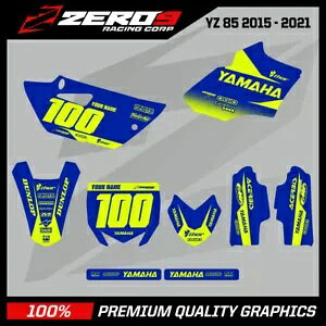 JX^ MX OtBbNX Lbg gNX : }n YZ 85 2002 - 2021 - ubN u[/CG[ F Custom MX Graphics Kit MOTOCROSS : YAMAHA YZ 85 2002 - 2021 - BLOCK BLU/YEL-F