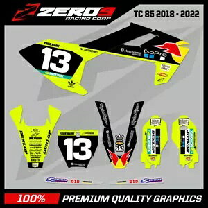 JX^ MX OtBbNX Lbg: HUSQVARNA gNX OtBbNX TC85 PRO GO BLK/YEL-F Custom MX Graphics Kit: HUSQVARNA Motocross Graphics TC85 PRO GO BLK/YEL-F