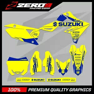 �X�Y�L ���g�N���X �O���t�B�b�N�X RM RMZ 125 - 450 - �u���b�N�C�G���[/�u���[ Suzuki Motocross Graphics RM RMZ 125 - 450 - BLOCK YELLOW/BLUE �y���s�A���i�z