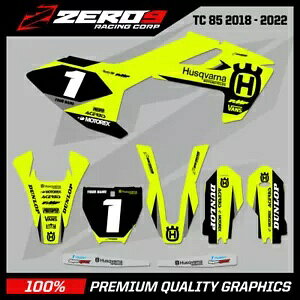 �J�X�^�� MX �O���t�B�b�N�X �L�b�g: HUSQVARNA ���g�N���X �O���t�B�b�N�X TC85 LEGION YEL-F/BLK Custom MX Graphics Kit: HUSQVARNA Motocross Graphics TC85 LEGION YEL-F/BLK