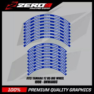 }n  fJ[ YZ 85 19 C` / 16 C` rbO zC[ MX gNX OtBbNX BLU / WHI YAMAHA Rim Decals YZ 85 19" / 16" Big Wheel MX Motocross Graphics BLU / WHI
