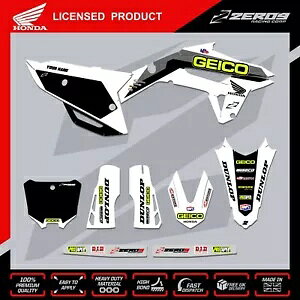 z_ MX OtBbNXLbg gNXOtBbNXfJ[ CR CRF CRF 125-500 GEICO SKEW WH HONDA MX Graphics Kit Motocross Graphics Decals CR CRF CRF 125-500 GEICO SKEW WH