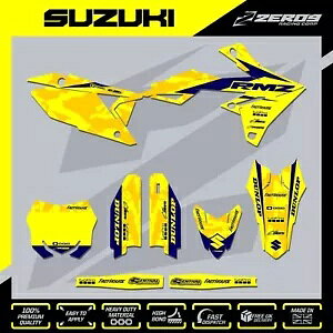 SUZUKI MX �O���t�B�b�N�X �L�b�g ���g�N���X �O���t�B�b�N�X RM RMZ 125-450 CAMO YEL/YEL SUZUKI MX Graphics Kit Motocross Graphics RM RMZ 125-450 CAMO YEL/YEL �y���s�A���i�z