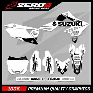 �X�Y�L ���g�N���X �O���t�B�b�N�X RM RMZ 125 - 450 - �u���b�N �z���C�g/�u���b�N Suzuki Motocross Graphics RM RMZ 125 - 450 - BLOCK WHITE/BLACK �y���s�A���i�z