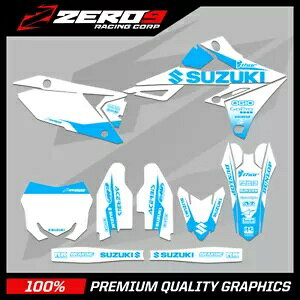 �X�Y�L ���g�N���X �O���t�B�b�N�X RM RMZ 125 - 450 - �u���b�N�z���C�g/L-�u���[ Suzuki Motocross Graphics RM RMZ 125 - 450 - BLOCK WHITE/L-BLUE �y���s�A���i�z