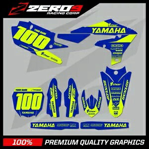 �J�X�^�� MX �O���t�B�b�N�X �L�b�g: ���}�n YZ YZF 125 - 450 - �u���b�N �u���[/F-�C�G���[ Custom MX Graphics Kit: YAMAHA YZ YZF 125 - 450 - BLOCK BLUE/F-YELLOW �y���s�A���i�z