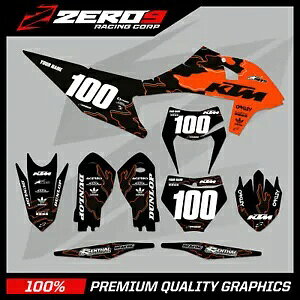 JX^ MX OtBbNX Lbg: KTM SX SXF EXC EXCF XC XCW 125-500 - GEO BLK/ORG Custom MX Graphics Kit: KTM SX SXF EXC EXCF XC XCW 125-500 - GEO BLK/ORG