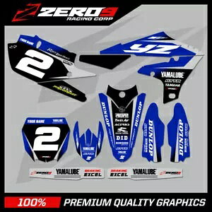 �J�X�^�� MX �O���t�B�b�N�X �L�b�g: ���}�n YZ YZF 125 - 450 ���g�N���X - �v���C�� �u���[/�V�� CUSTOM MX GRAPHICS KIT : YAMAHA YZ YZF 125 - 450 MOTOCROSS - PRIME BLU/SIL �y���s�A���i�z