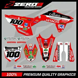 �J�X�^�� MX �O���t�B�b�N�X �L�b�g: HONDA CR CRF ���g�N���X �O���t�B�b�N�X �f�J�[�� 125-450 CRENDON Custom MX Graphics Kit: HONDA CR CRF Motocross Graphics Decals 125-450 CRENDON �y���s�A���i�z